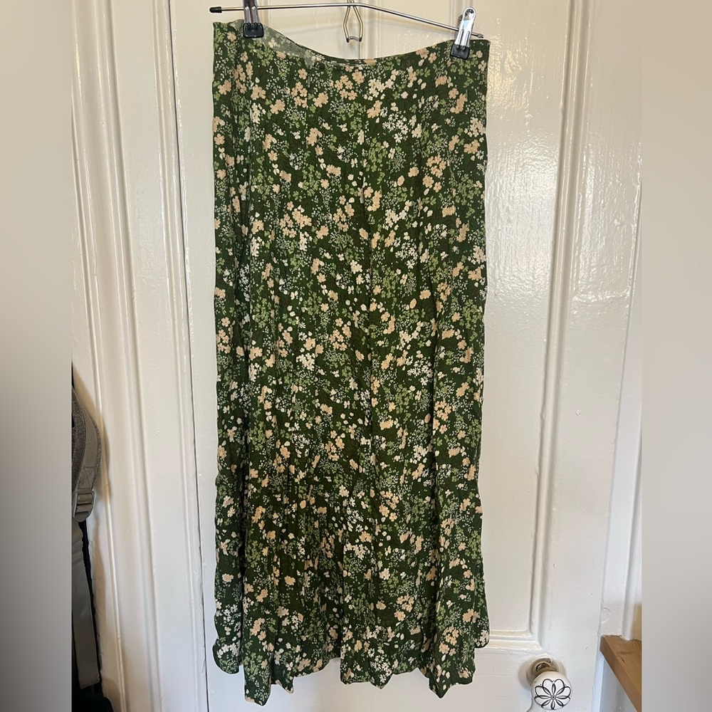 Reformation Floral Printed Midi Skirt